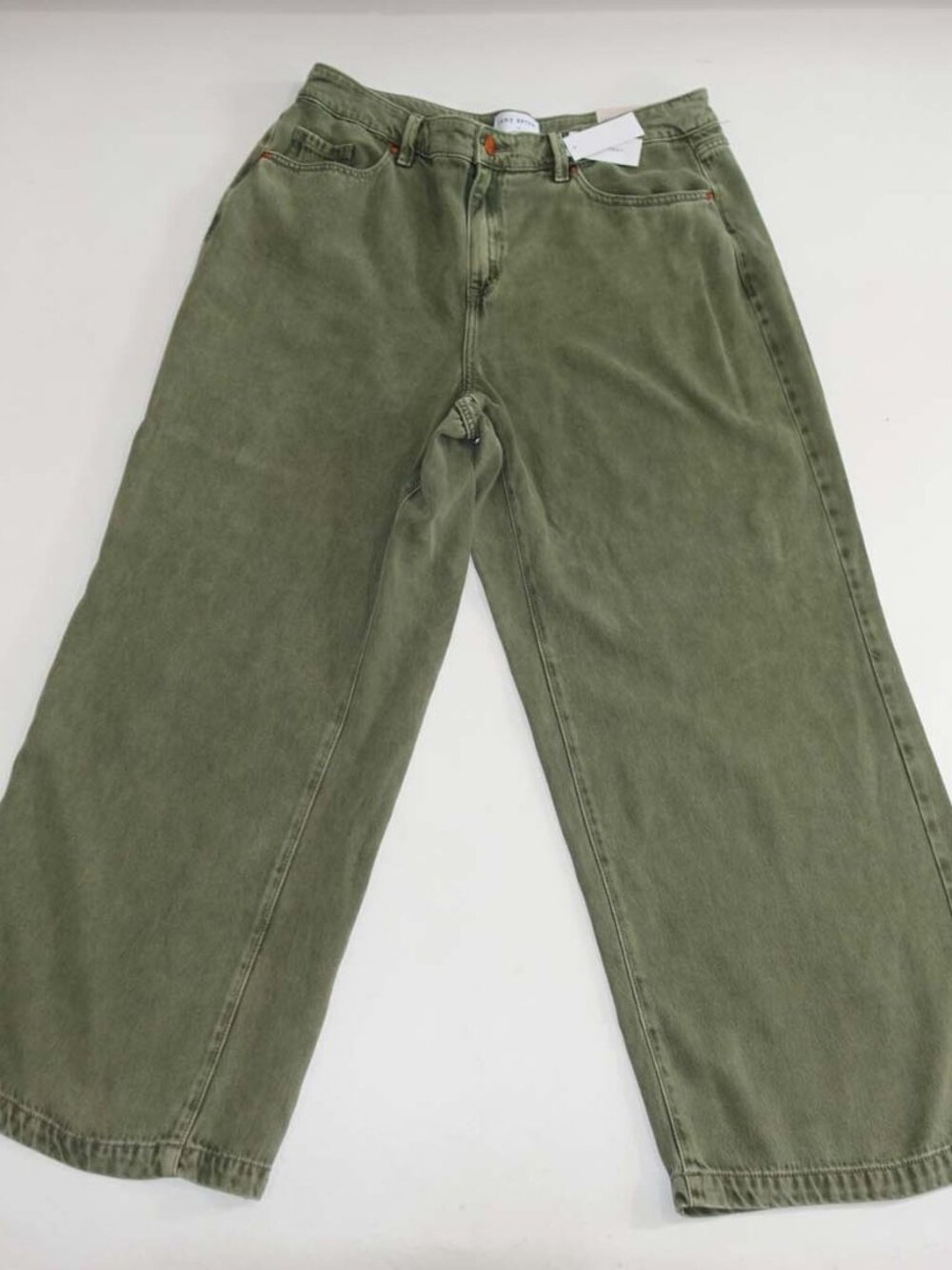 Lane Bryant Women's Signature Fit Wide Leg Jeans Size 16 NWT Green 29" Inseam